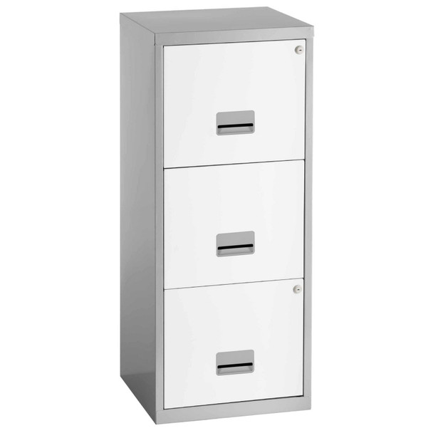 3 Drawer A4 Filing Cabinet Steel Lockable Office Storage Pierre Henry