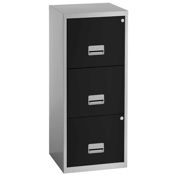 3 Drawer A4 Filing Cabinet Steel Lockable Office Storage Pierre Henry Dented