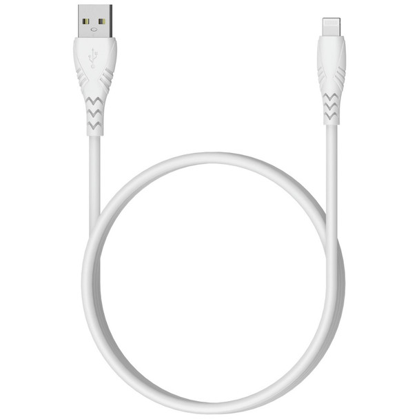 Fast USB iPhone Charger Cable Heavy Duty 1.4m Data Lead White