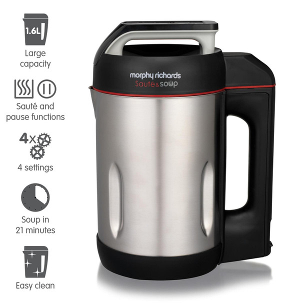 Morphy Richards Sauté and Soup Maker - Stainless Steel *(Used – See Photos)*