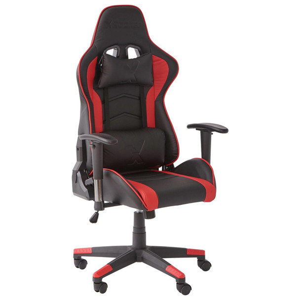 X Rocker Alpha eSports Gaming Office Chair Red Adjustable Swivel Tilt Lumbar Support