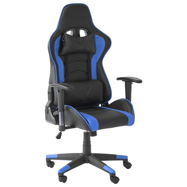 Office Gaming Chair Adjustable Swivel X Rocker Alpha eSports Blue