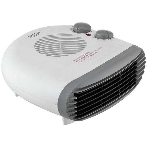 Bush 2kW Flat Fan Heater 2000W Thermostat Portable FH-15AT Open Box