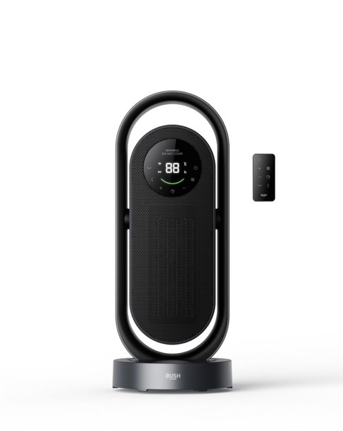 Bush 2kW Digital Ceramic Tower Fan Heater Oscillating Remote Timer NT20-20AR 