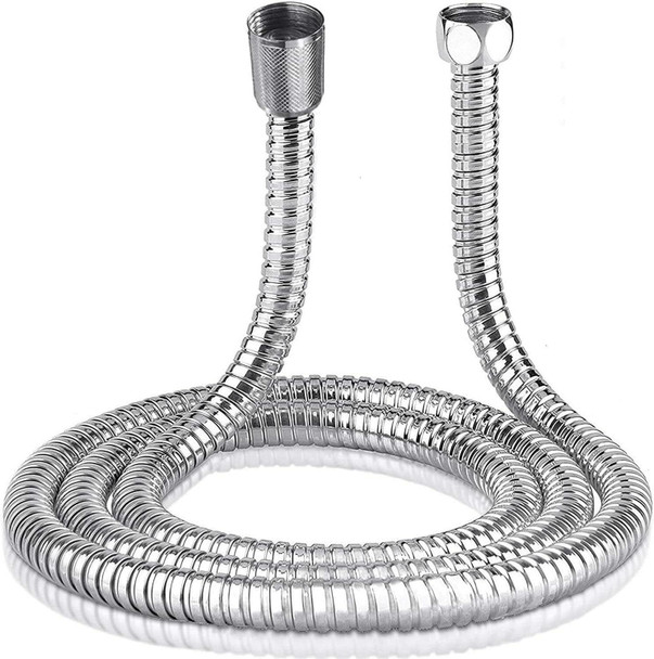 Shower Hose 1.5m Universal Chrome Stainless Steel Anti Kink Habitat Bathroom