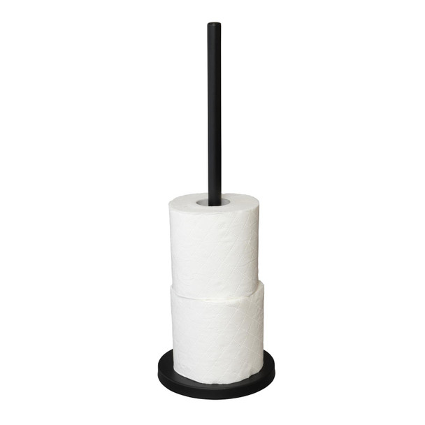 Toilet Roll Holder Freestanding Black 4 Roll Storage Stand Bathroom Metal