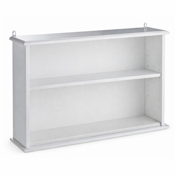 Bathroom Wall Cabinet White Storage Cupboard Shelf Habitat 55x36cm MDF No Doors