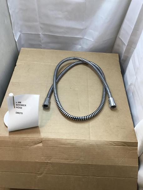 Shower Hose 1.5m Universal Stainless Steel Chrome Anti Kink Habitat Bathroom