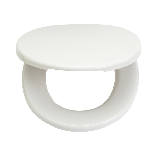 Toilet Seat White Soft Close Antibacterial Quick Release Top Fix Habitat Adjustable