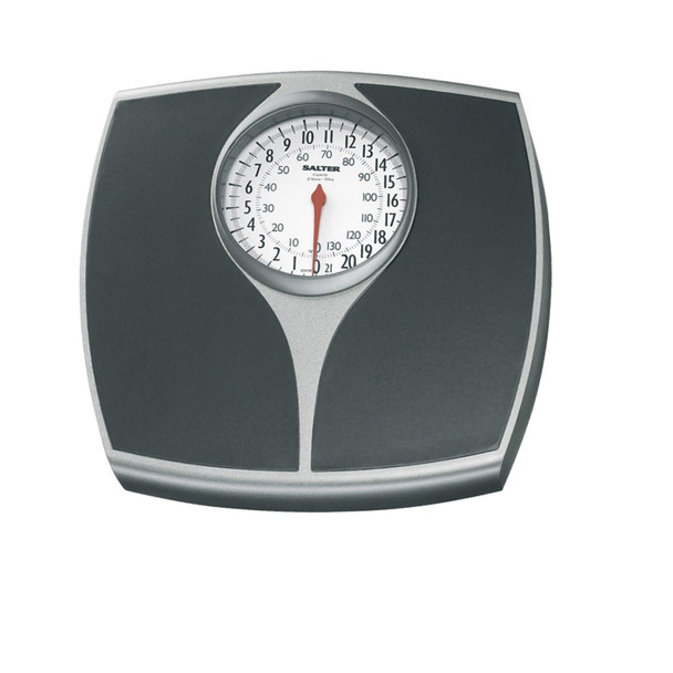 Mechanical Bathroom Scales 135kg Analogue Easy Read Dial Black Salter No Battery