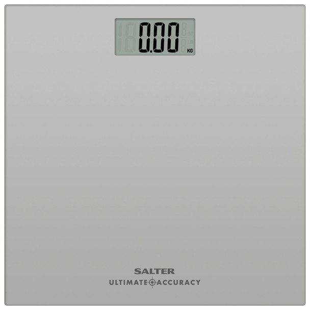 Digital Bathroom Scales 180kg 50g Accuracy Glass Silver Salter Weight Scale