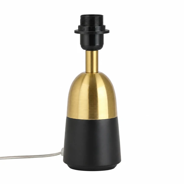Touch Table Lamp Brass Black 3 Level Dimmable Bedside Light Habitat Duno No Shade