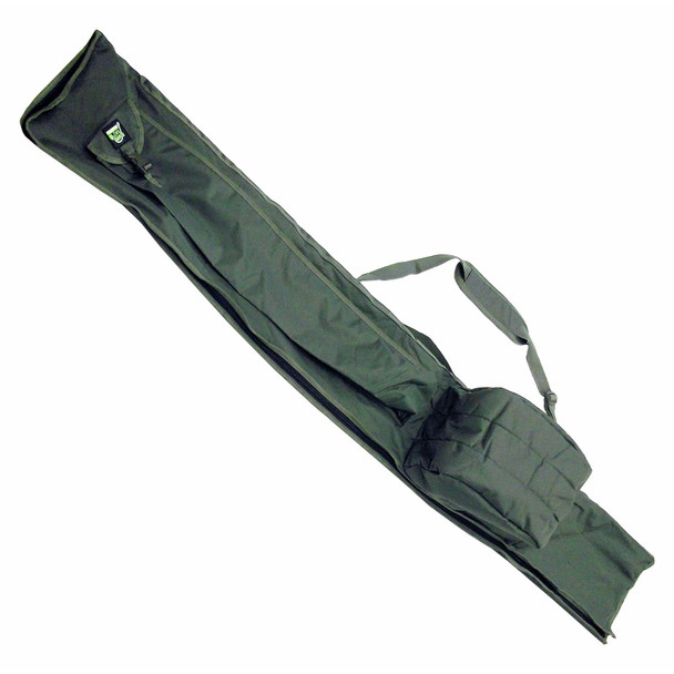 Fishing Rod Holdall 6 Rod 3+3 Reel Padded Carp Bag 195cm Green Carp On