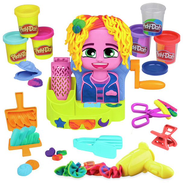 Play-Doh Hair Stylin Salon Playset 6 Tubs
