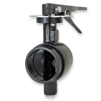 Grooved Butterfly Valves Munro photo front facing product black