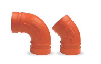 Grooved-end Elbows: 90º Elbow M7110, 45º Elbow M7111