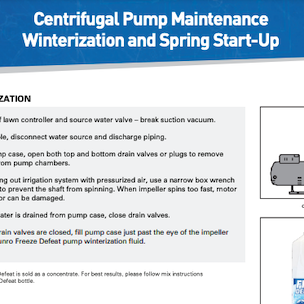 Winterization & Spring Startup Guide