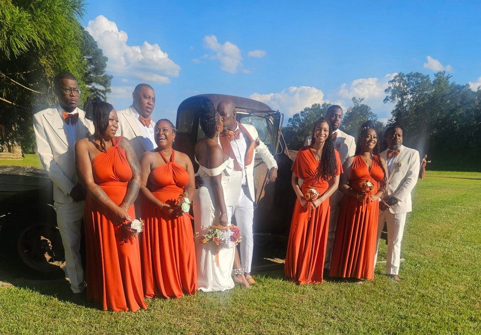 Lightweight Burnt Orange Bridesmaid Dresses That Beat the Heat