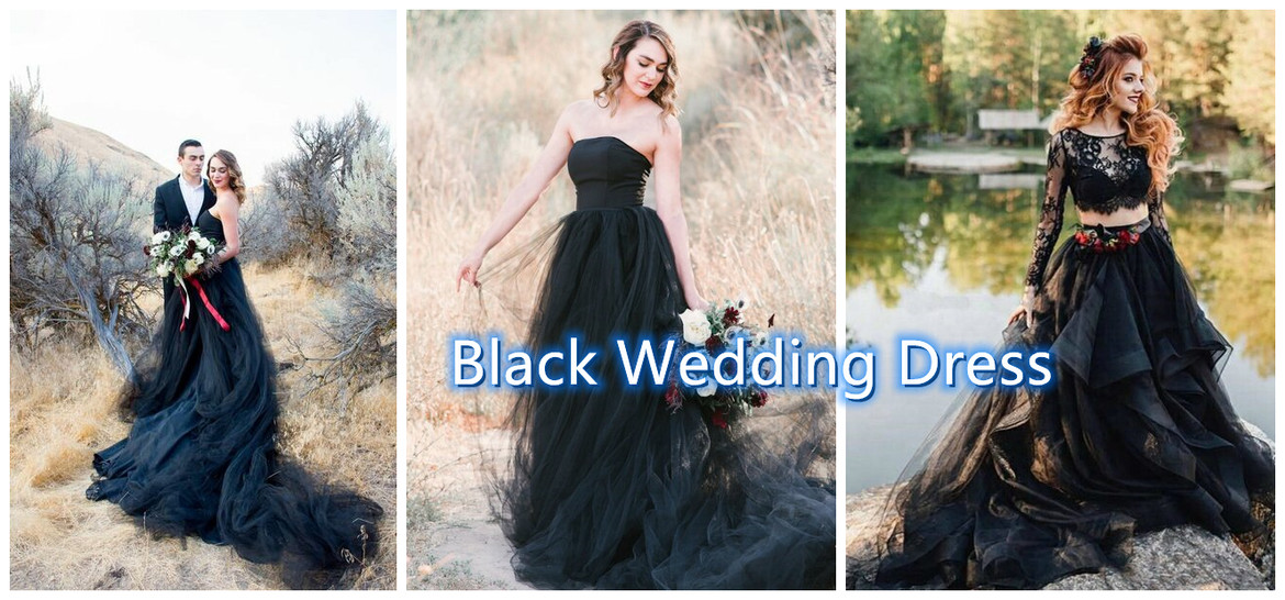 How about getting married in a black wedding dress?
