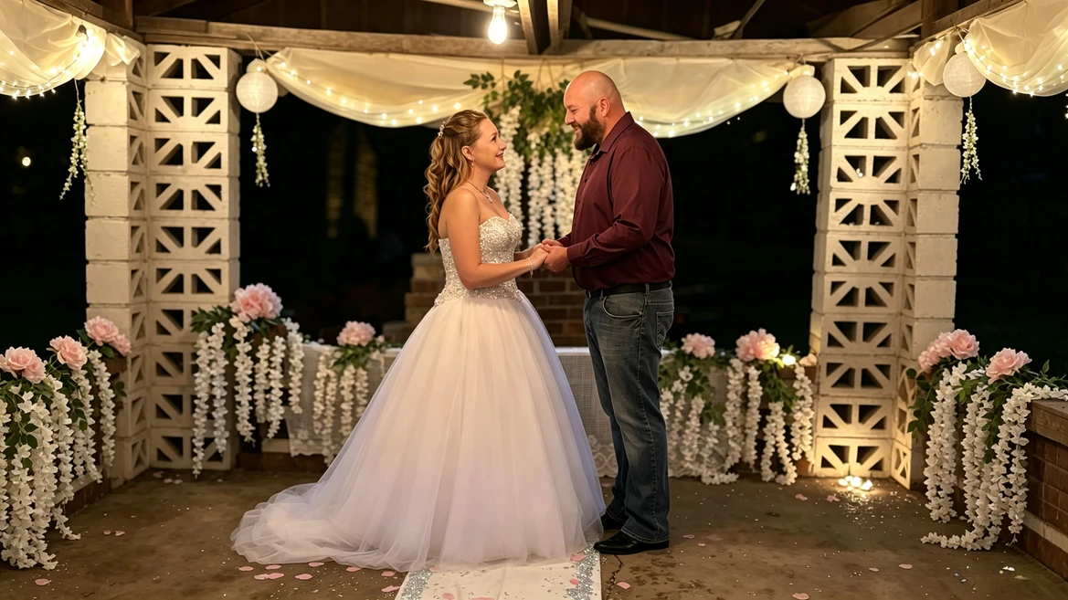 My Princess Moment at 40: Wearing a Full Tulle Ball Gown in Our Backyard Wedding