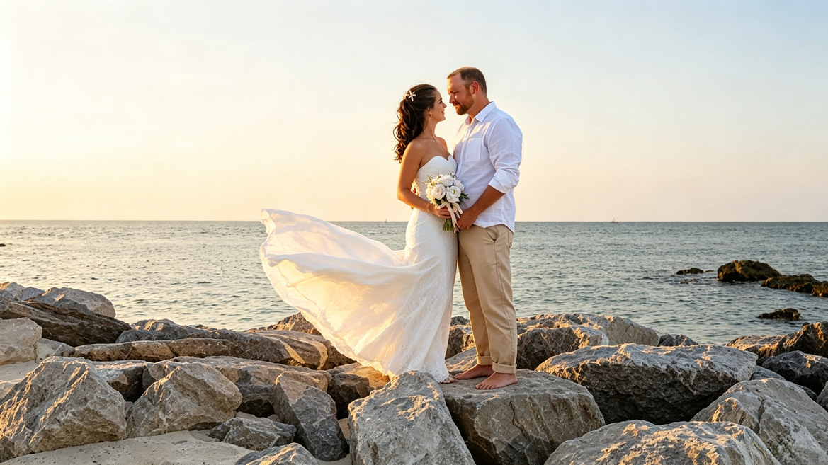 The Best Lace Wedding Dress for Alabama’s Gulf Coast