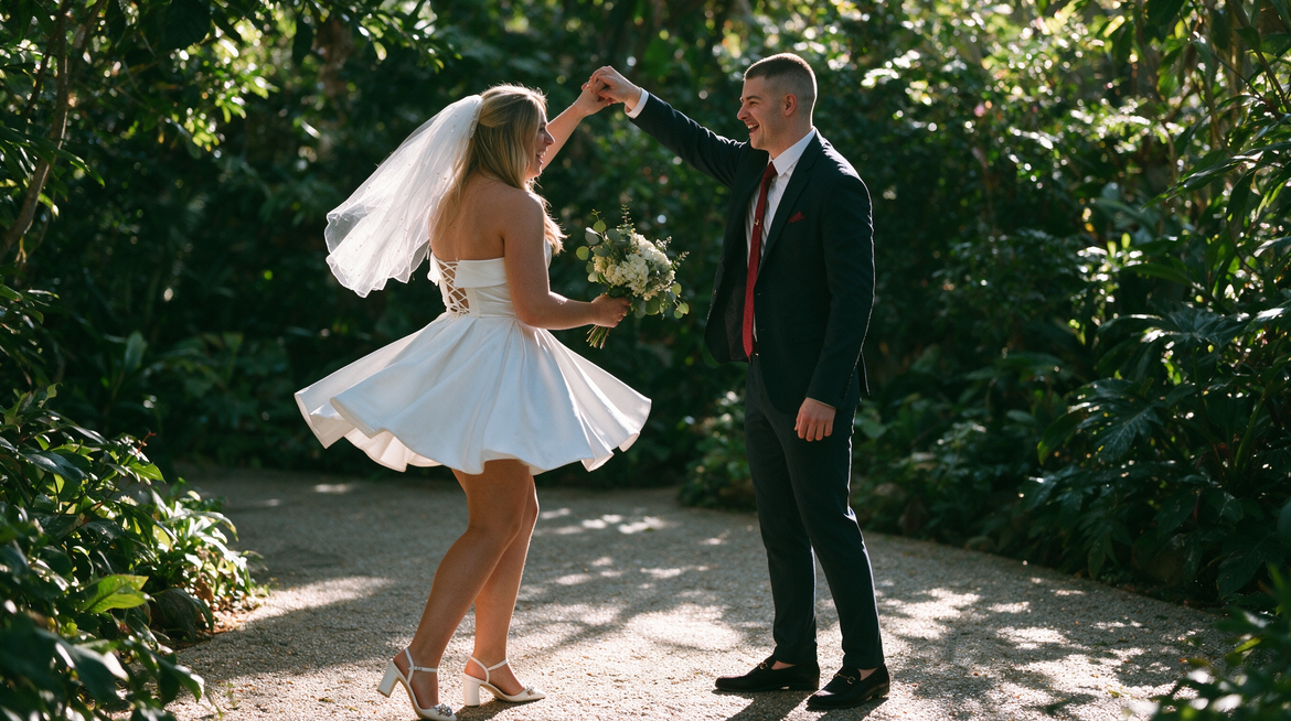 Short Wedding Dresses for Courthouse Ceremonies 
