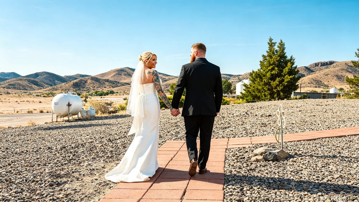 Virginia City Elopement: A Tattooed Bride's Desert Mountain Wedding Story