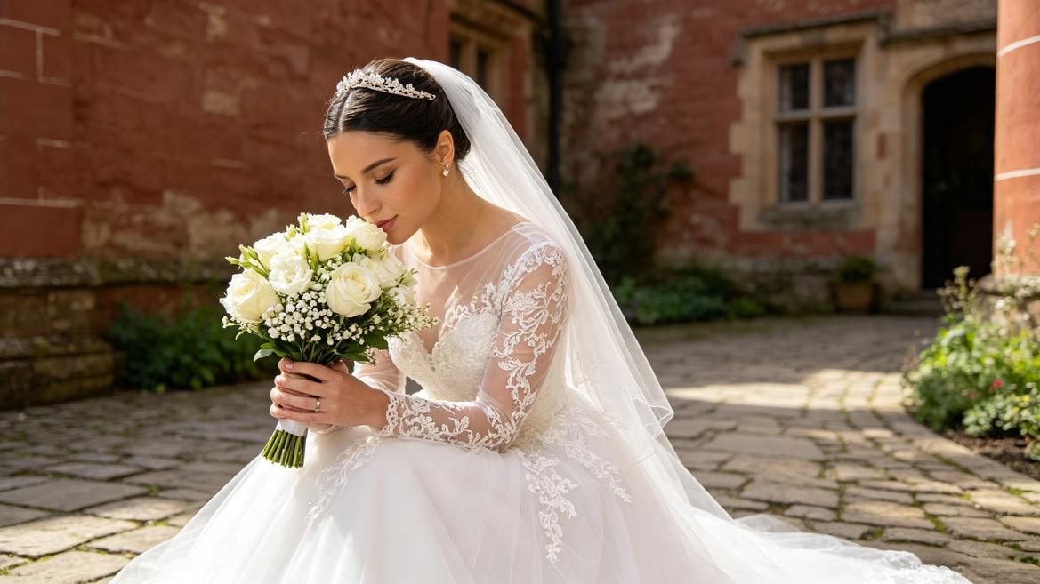 Zwischen alten Mauern und zarter Spitze: Meine Hochzeit im Schloss