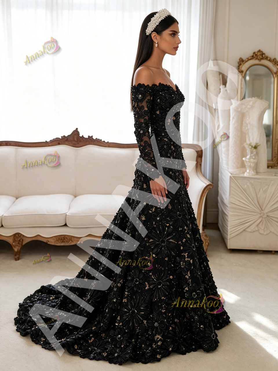 black neckline dress Camille Spring floral maxi dress Kendall - 6-Drawer Dresser Color:Bone Brown adding a subtle touch