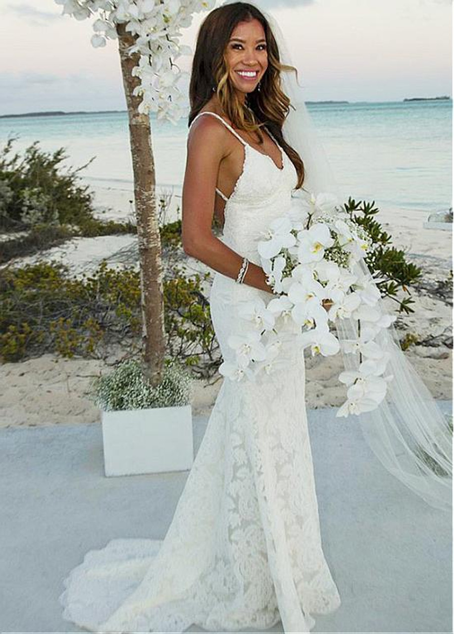 mermaid wedding dress beach