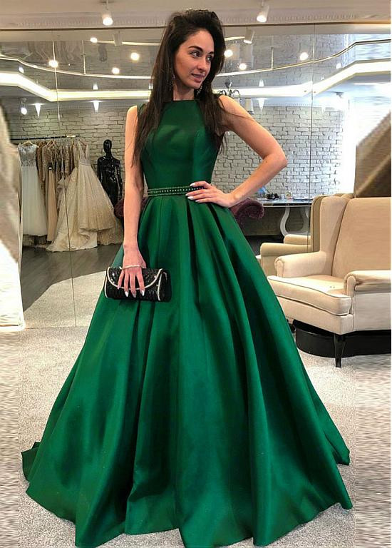 green emerald velvet dress Elegant Pink Bateau Sequined Mermaid Evening Dresses – 27dress main image 0