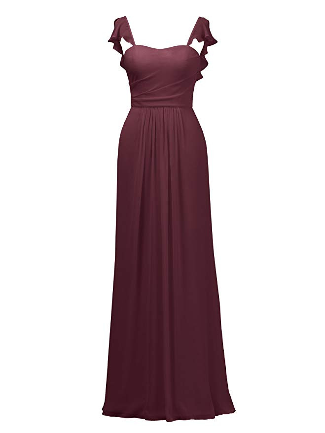 Tiered Lavender Flower A Line Strapless Pleated Bridesmaid Dress