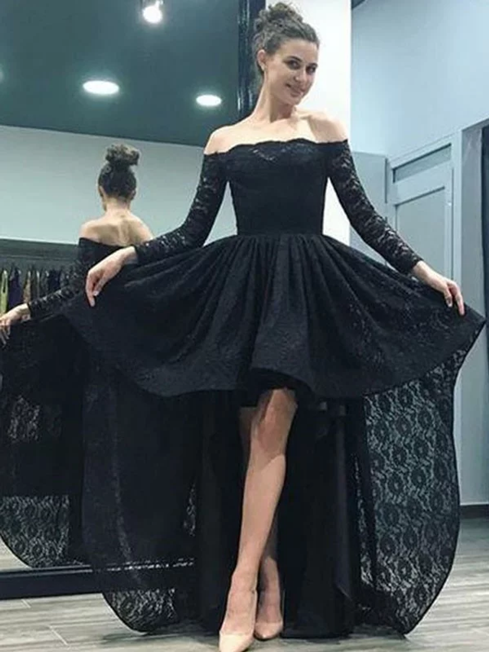 Black Princess Quinceanera Dresses Ball Gown Long Sleeves Tulle Appliques  Sweet 16 Dresses 15 Años Mexican | Beyondshoping | Free Worldwide Shipping,  No Minimum!