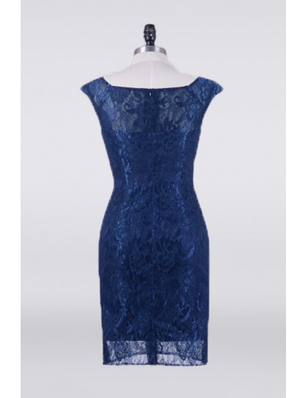 navy lace mother of the bride dress