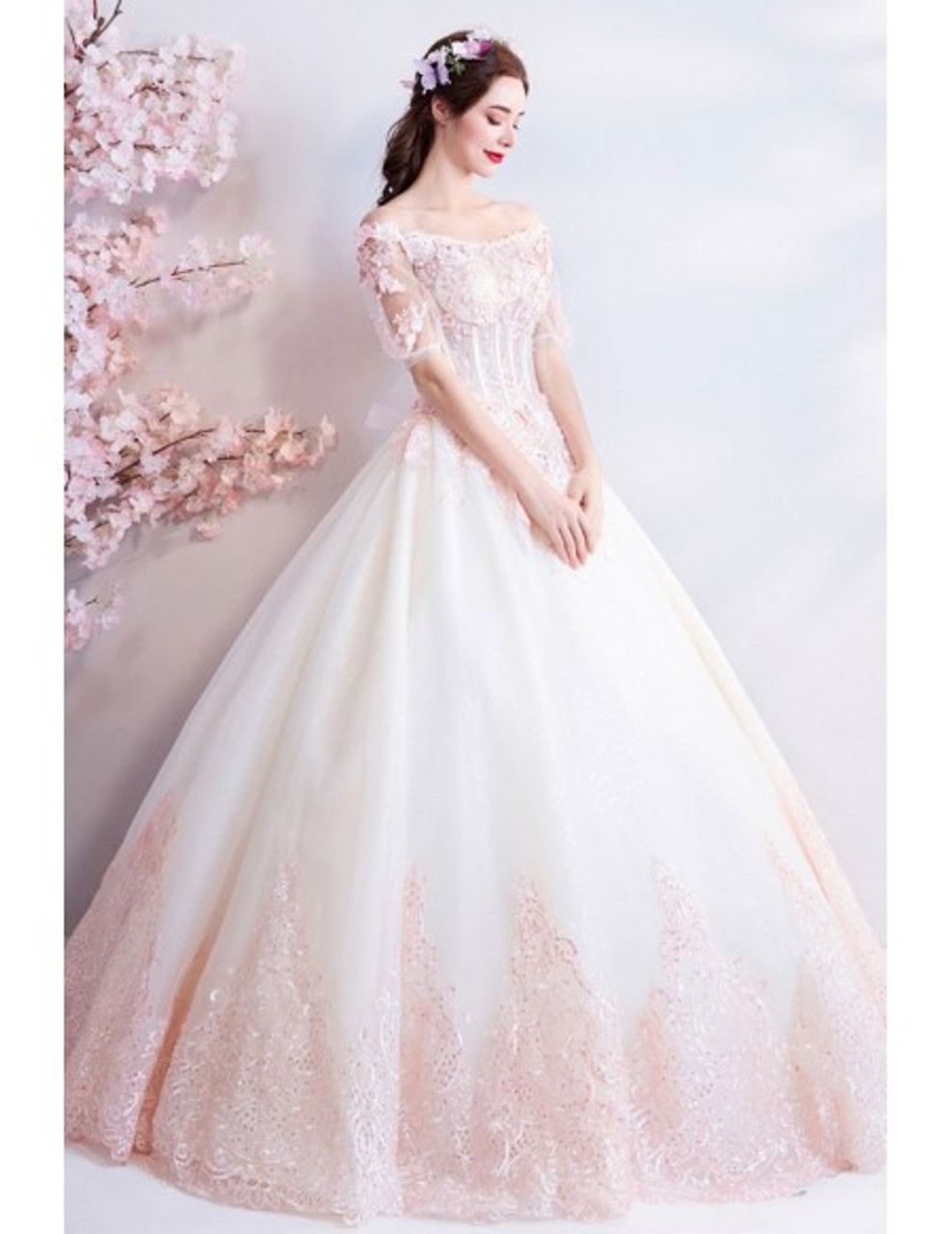 HEULORIA Princess Ball Gown Wedding Dress Plus Size India | Ubuy