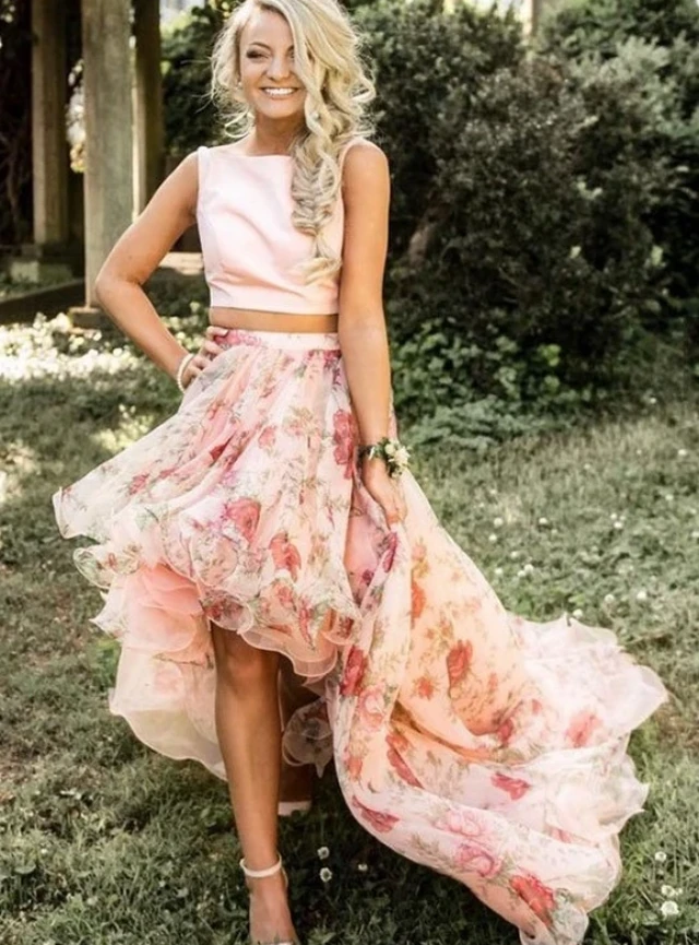 open lace back dress Elegant Ruffle Trim Puff Sleeves Organza Dress main image 0