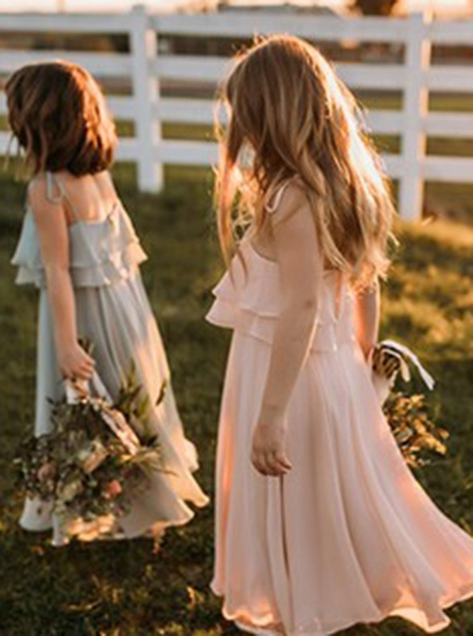 sage flower girl dress