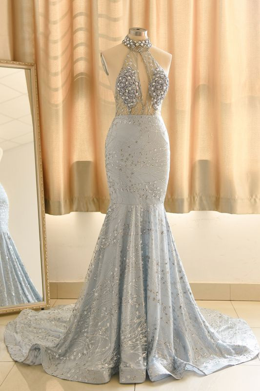Shop 2021 ANNAKOO Luxury Beading Halter Backless Sequin Gray Sliver Trumpet Mermaid Prom Dress Under 298 Shop 2021 ANNAKOO Luxury Beading Halter Backless Sequin Gray Sliver Trumpet Mermaid Prom Dress Under 298