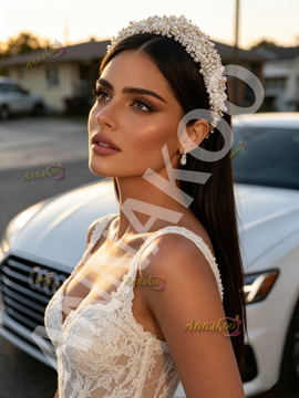 Shop 2026 ANNAKOO Straps Trumpet Mermaid White Lace Sweep Train Wedding Dress Under 239