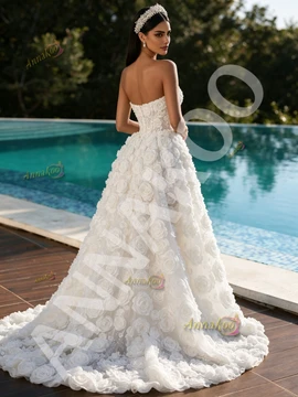 Shop 2026 ANNAKOO Sweetheart Sheath Column Rose White Sequin Detachable Train Prom Dress Under 459