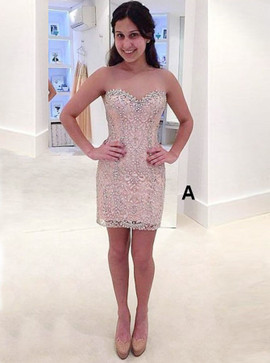 Beading Detachable Train A-Line Sweetheart Pearl Pink Tulle Prom Dress with 