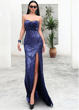 Sequin Sweetheart Sparkle Floor-length Mermaid Evening Dresses
