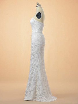 Sexy Lace Long Sweetheart Mermaid Bridesmaid Dress