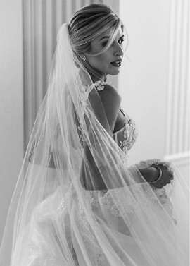 Shop Cheap Tulle Sweetheart  A-line Wedding Dresses With Beaded Lace Appliques