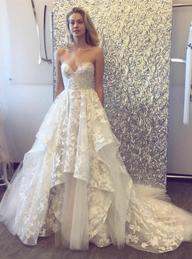 Cheap Shop A-Line Sweetheart Sweep Train Lace Wedding Dress
