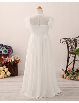 long chiffon flower girl dresses
