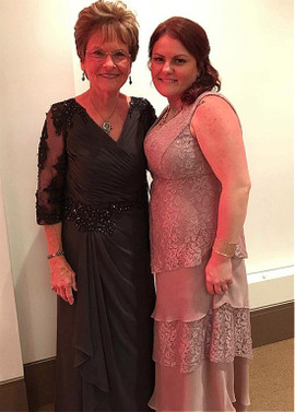 Chiffon V-neck  Lace Appliques Tea-length A-line Mother Of The Bride Dress 