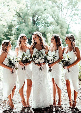 Shop Cheap Chiffon Spaghetti Straps Neckline Sheath/Column Bridesmaid Dress under 100