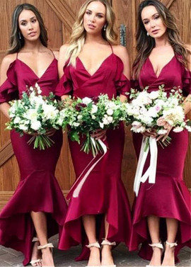 ruby bridesmaid dresses