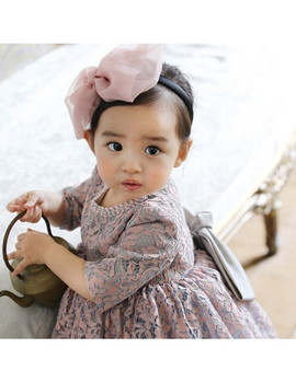 Purple Vintage Lace Princess Flower Girl Dress